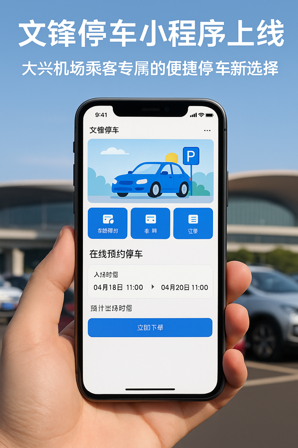 **大興機(jī)場(chǎng)停車怎么選？文鋒：近、快、安全**