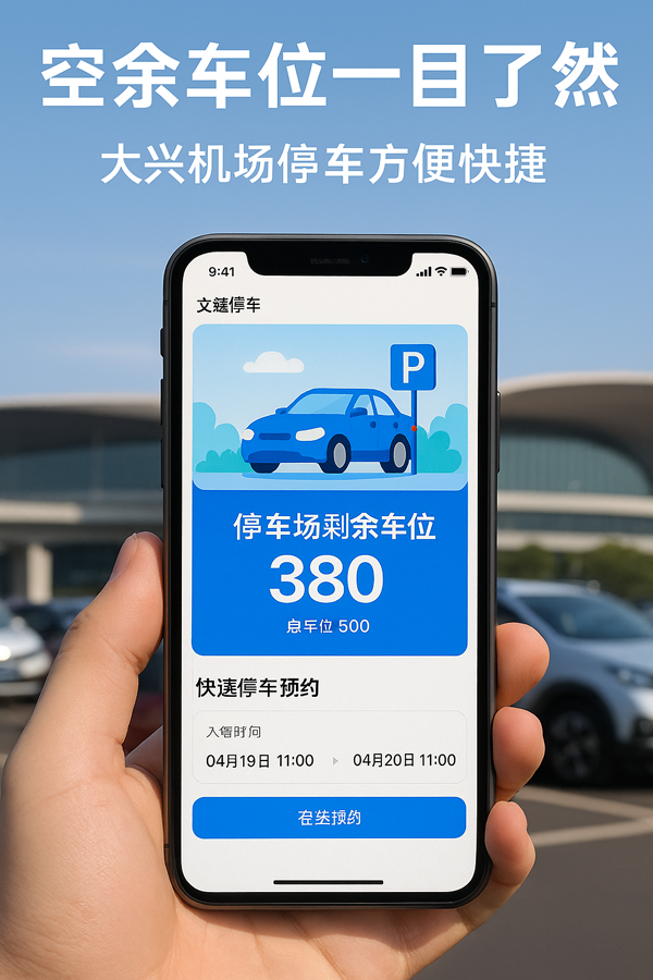 大興機(jī)場(chǎng)自駕停車，從此不再擔(dān)心“排隊(duì)+等待”